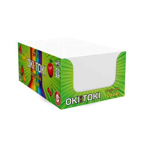 OKI-TOKI Chewing Candy Mega MIX FRUIT SOUR, 100 g
