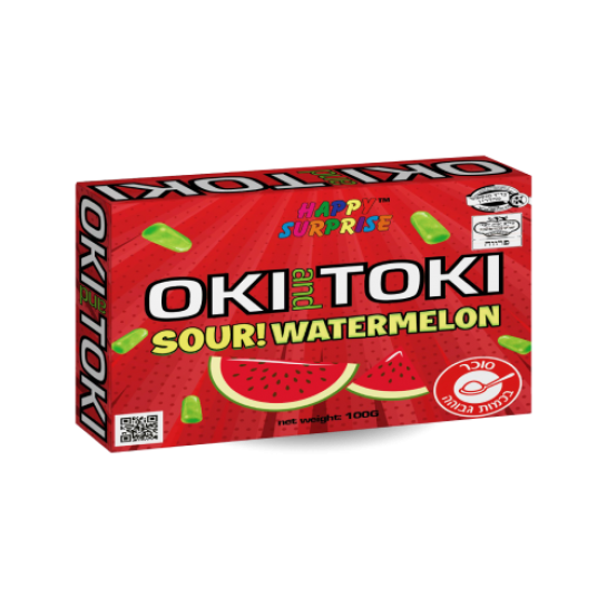 Жевательная конфета OKI-TOKI WATERMELON SOUR, 100 г